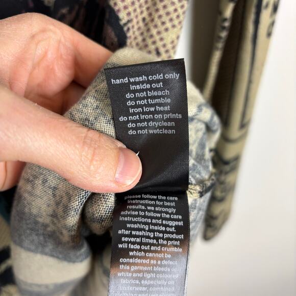 Rundholz Black Label Comic Print Pullover Small cotton modal wool asymmetric - Picture 9 of 10